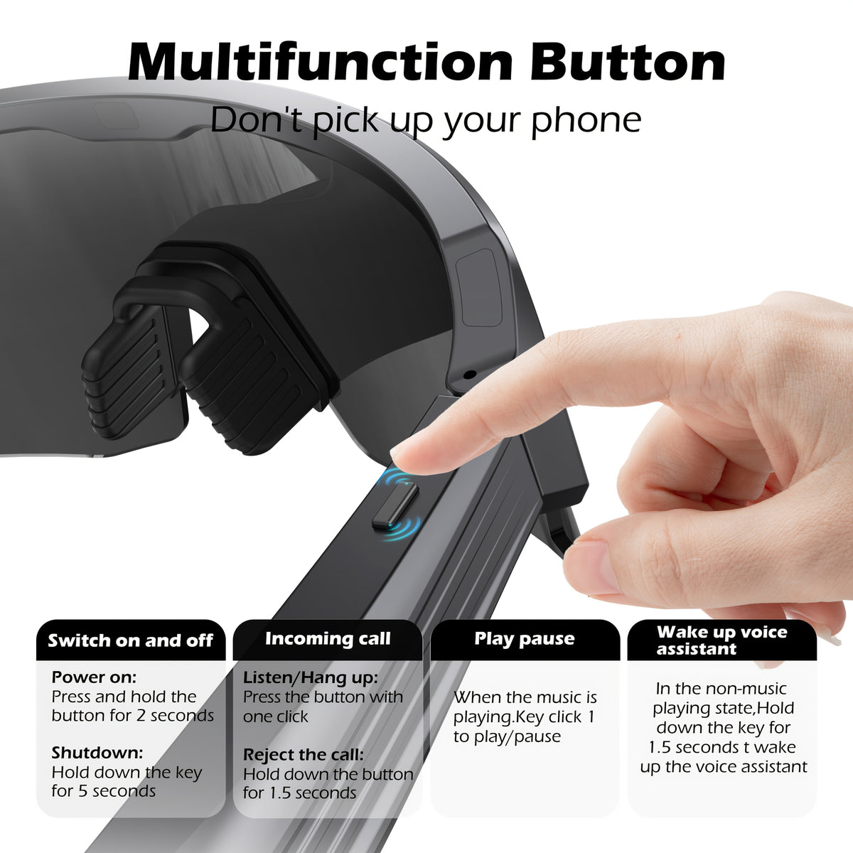 Smart with Open-Ear Audio, Hands-Free Calls & Music - Lightweight for,, And Adventures