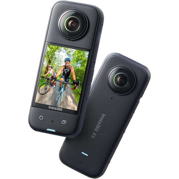 Insta360 X3 Waterproof 360 Action Camera 5.7K 72MP 360 Photo, 4K Single-Lens, 60fps Touchscreen, AI Editing (Renewed)