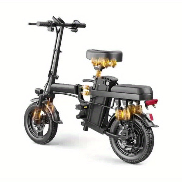 Foldable E-Bike 20MPH Foldable Adult Electric Bike | 20MPH Commuter E-Bike with Removable Battery