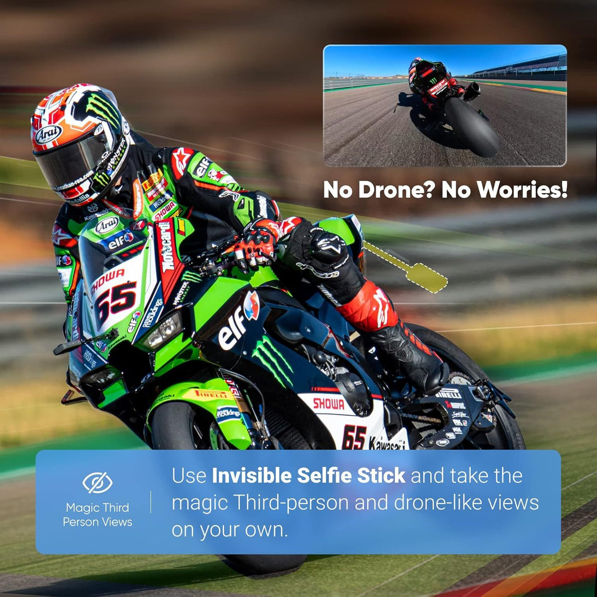 Insta360 X3 Waterproof 360 Action Camera 5.7K 72MP 360 Photo, 4K Single-Lens, 60fps Touchscreen, AI Editing (Renewed)