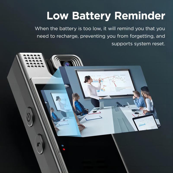 Smart Recorder - 1080P HD Body Camera, 180-degree Rotatable Lens, Handheld Pocket Camcorder, USB Charging, Perfect Gift for Holidays & Birthdays (SD Card Not Included), Travel Companion, Event Recording, Lightweight Camera, Compact Design