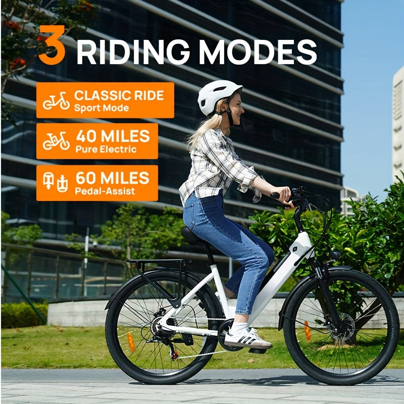 E26 Electric Bike - 745w Peak Power Monster! 60-mile Max Range with 48V 7.5Ah\u002F10.4ah Lithium Battery - 26\
