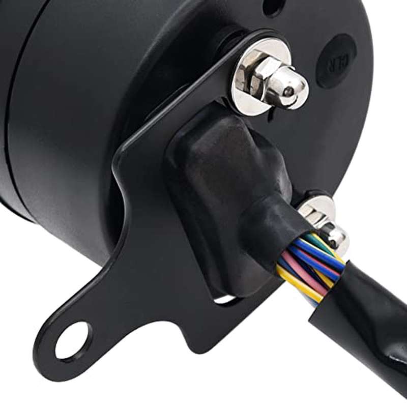 Digital Motorcycle Speedometer Gauge with Sensor & Bracket - LCD Tachometer\u002FOdometer, MPH\u002FKMH Speed Meter, 6-Speed Display, Fuel Gauge for 1\u002F2\u002F4 Cylinder, Compatible for 8\