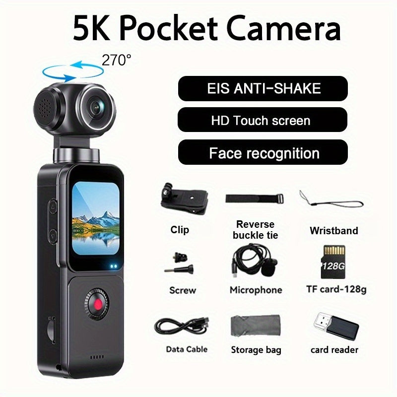 MUOXUEQN 5K Pocket Digital Camera With 1.33\