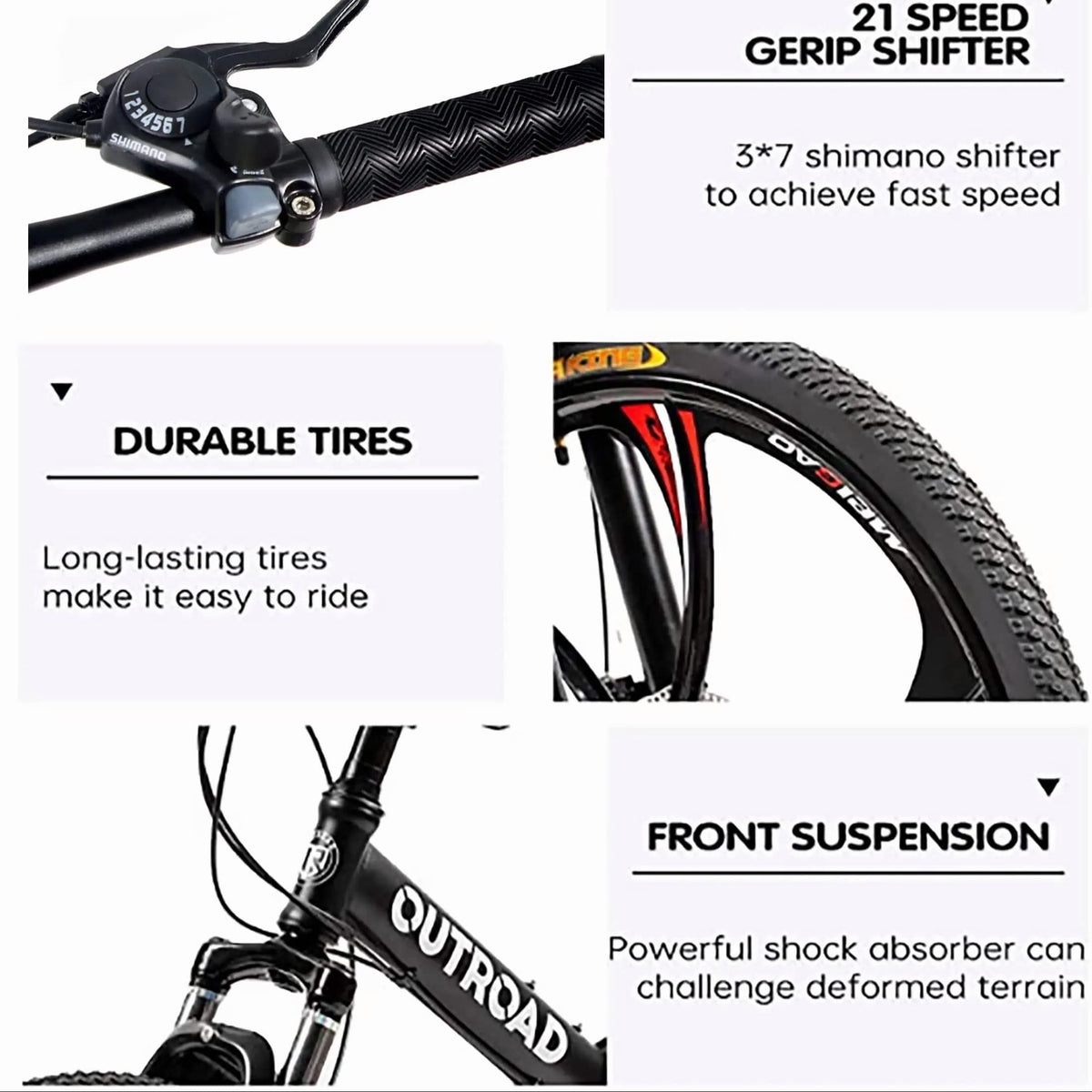 26 Inch Full-Suspension Folding Bike 26-Speed MTB with High-Carbon Steel Frame & Alloy Rims, Dual Disc Brakes & Foldable Design - Heavy-Duty Adult Folding Bicycle for Men\u002FWomen, Off-Road, Trail, Urban Commute ()