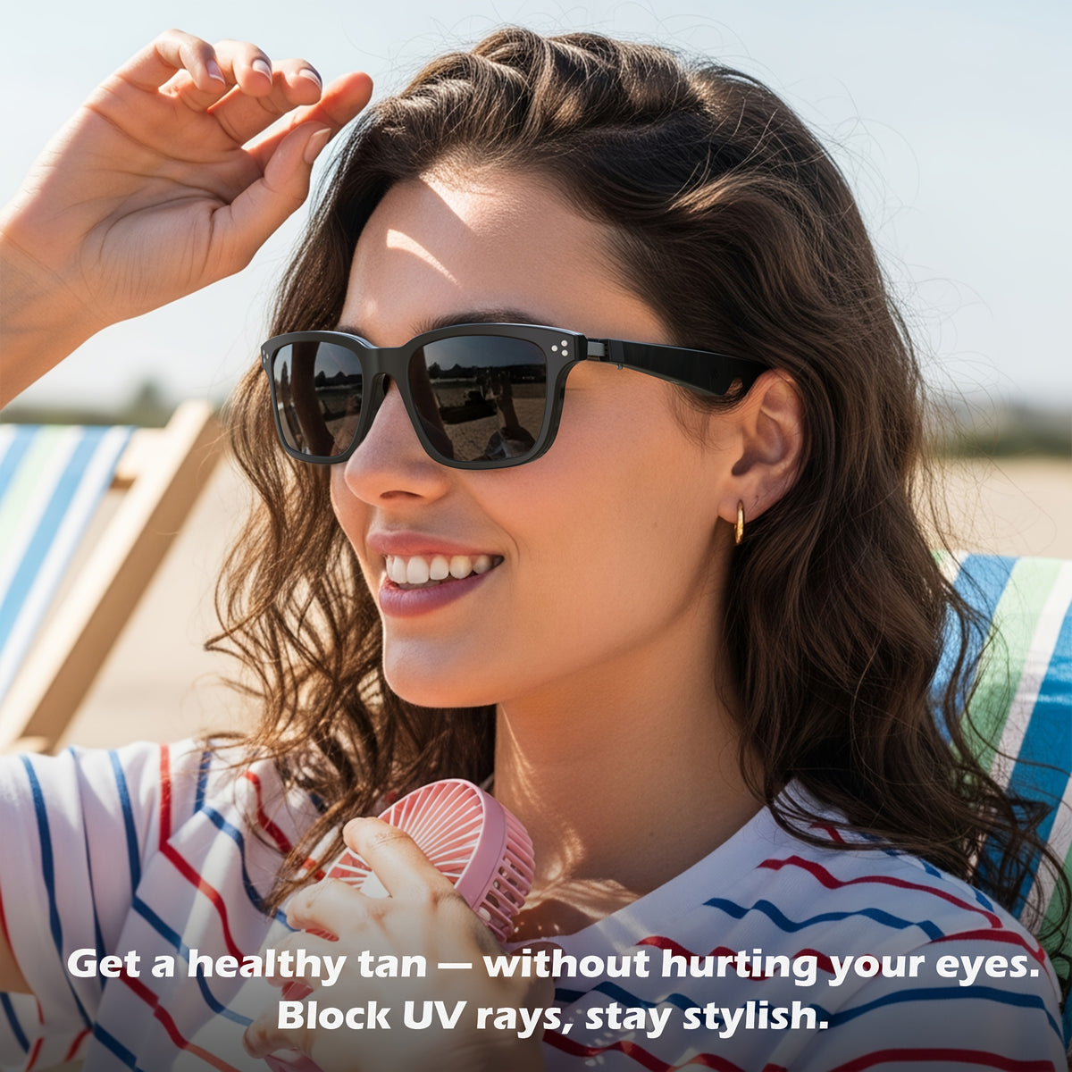 Smart Glasses with, Headphones & Built- Mic\u002FSpeaker - Open-Ear Audio, -Free Navigation, All--One Hands-Free Smart Eyewear for &,,, (Non-Prescription)