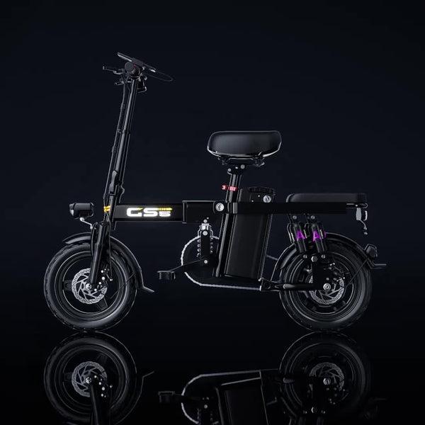 UPlee Peak Power 740W Electric Bike For Adults, 20MPH Full Shock Absorption Comfortable Riding, 48V10AH\u002F15Ah, 10-35Miles Folding Ebike, 14'' Tubeless Off-road Tire, City Commuter Battery Optional