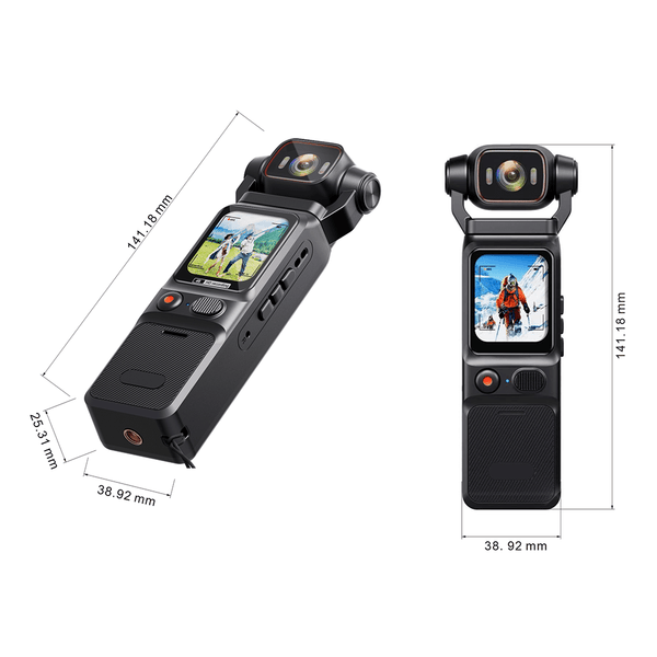 4K HD Video Recording Camera - Portable, Rechargeable Vlogging Camera, 48MP 160° Wide Angle 180° Rotatable Lens, Vlogging Camera With Gyro Stabilization, Time Lapse\u002F Slow Motion, 4K 60FPS, Sports (H.265, 30X Fast Motion, )