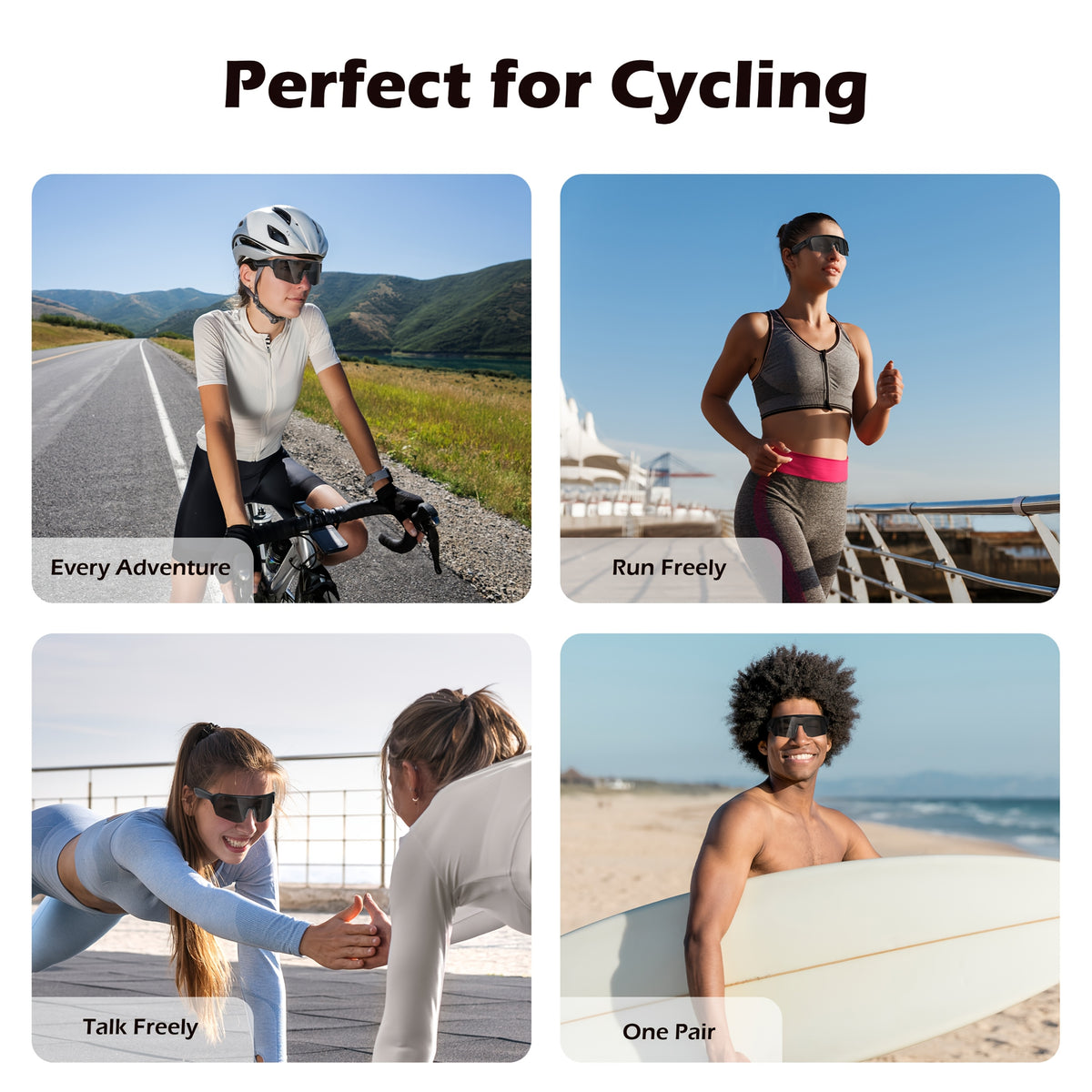 Smart with Open-Ear Audio, Hands-Free Calls & Music - Lightweight for,, And Adventures