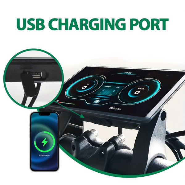 H8 UART2 Electric Bicycle Computer Digital Stopwatch Speedometer for Ebike Cycling Odometer, Cycling Accessory, Ebike Gadget, Lightweight Device, Compact Design, Highquality Sensor, Precision Tracking, Speed Monitor, Range Finder, Without Battery