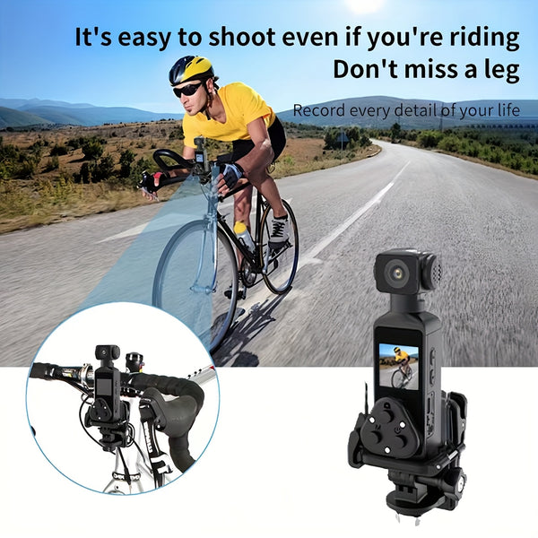 4K, Portable 4K HD Video Recording Camera - Portable, Rechargeable, Vlogging Camera, 4k Handheld Stabilizer Pocket Action Camera Gimbales | 4k Handheld Stabilizer | Magnet | 270° Viewing Angle, Body Camera, US Effect, USB Charging 270° Swivel, 1.33 \