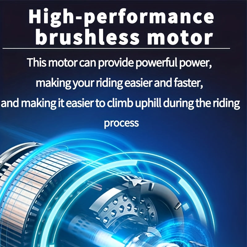 14-inch Lightweight Folding Electric Bicycle, 330 Pound Load-bearing Capacity, 20 Mph, 18-28mile Range, 48V Lithium Battery, Front Headlight & Disc Brake, Alloy Steel Frame, City Commuting, Sturdy Structure, , Clearance Sale, Suitable For Gifting