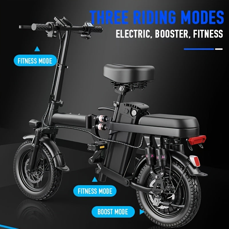 Foldable E-Bike 20MPH Foldable Adult Electric Bike | 20MPH Commuter E-Bike with Removable Battery