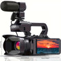 6K 64MP Video Camera Camcorder, 18X Digital Zoom IR Night Vision Vlogging, 4.0\